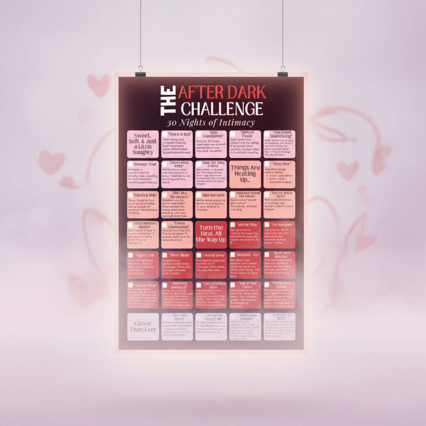 The After Dark Challenge Poster: Turn Off the Lights, Turn Up the Heat 🔥